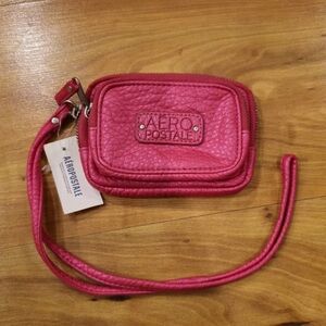 Aeropostale Pink Coin Purse Wristlet Wallet  NWT